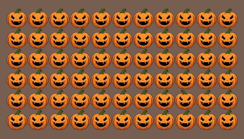 Are you ready for a spooky challenge? Spot all 4 Halloween pumpkins in just 20 seconds!